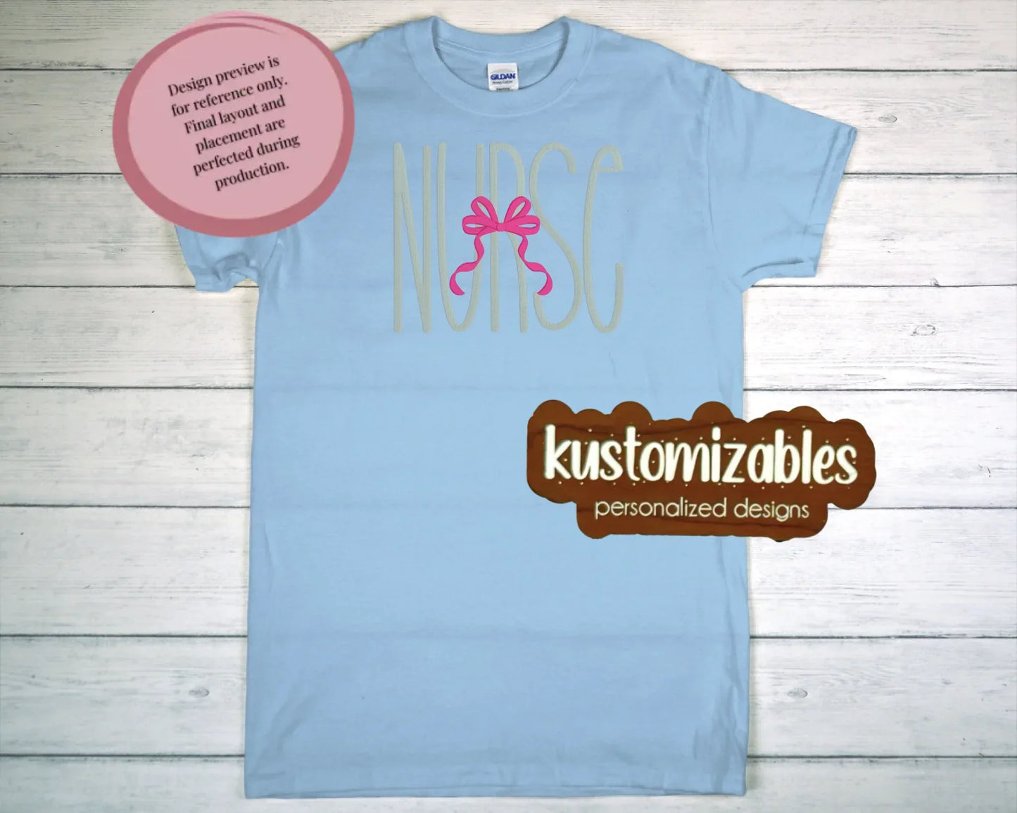 Nurse with Bow - Embroidery - kustomizables