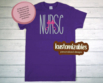 Nurse with Bow - Embroidery - kustomizables