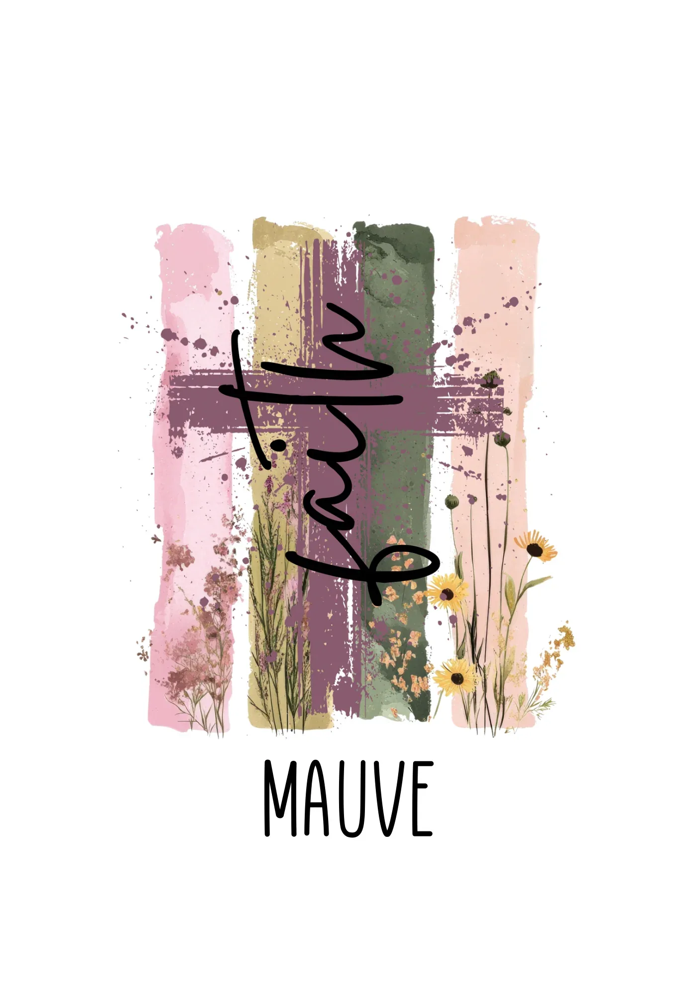 Faith Wildflower Tee Short Sleeve - kustomizables