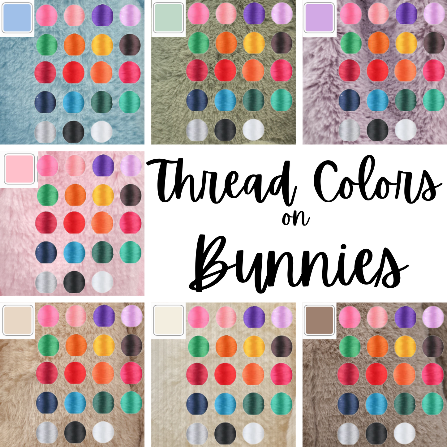 Personalized Easter Bunnies | Embroidered