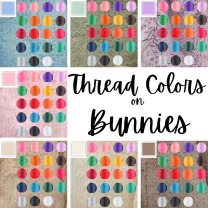 Personalized Easter Bunnies | Embroidered