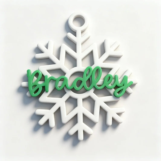 Personalized Snowflake Ornament - kustomizables