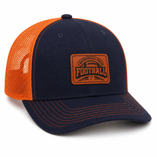 CPF Engraved Leather Patch Hat